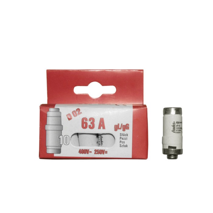 Ασφάλεια τήξεως - Φυσίγγιο Neozed D02/gG/gL/E18/63A Ασφάλειες Onetrade Ασφάλεια τήξεως - Φυσίγγιο Neozed D02/gG/gL/E18/63A Ασφάλειες Onetrade