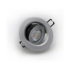 AD Led Down Light 7W Round Slim Type 3000K 38° Silver D90 Indoor Luminaires Onetrade