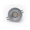 AD Led Down Light 7W Round Slim Type 3000K 38° Silver D90 Indoor Luminaires Onetrade