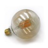 AD - LED Λάμπα COG Globe Φ125 Ντιμαριζόμενο Μελί Ε27 8W Θερμό 2200K Λάμπες LED Filament