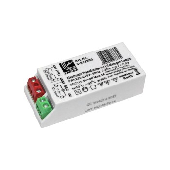 Ηλεκτρονικός Dimmable Μετασχηματιστής Mini 230/12VAC 10-60W Μετασχηματιστές Onetrade