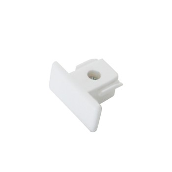 Τερματική Τάπα Ράγας - 1C/16A/230V Λευκή Προβολείς ράγας & εξαρτήματα