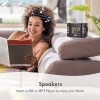 August MB300B - Mini MP3 Musicbox with FM Clock Radio Brown Wireless Speakers Onetrade