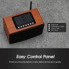 August WS350K - WiFi & Bluetooth Speaker, Brown Wireless Speakers Onetrade