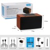 August WS350K - WiFi & Bluetooth Speaker, Brown Wireless Speakers Onetrade