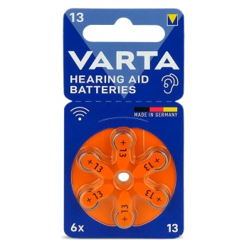 Varta 13/PR48 Zinc-air Batteries for Hearing Aids , 6 pcs Batteries Onetrade