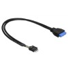 Delock ICOC USBH-308P - Internal Cable USB3.2 19 Pin Female/USB2.0 8 Pin Male 30cm Cables Onetrade Delock ICOC USBH-308P - Internal Cable USB3.2 19 Pin Female/USB2.0 8 Pin Male 30cm Cables Onetrade