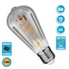 Λάμπα Ρετρό 6W/2700K E27 230V με Φιμέ Γυαλί Λάμπες LED Filament
