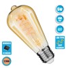Retro Lamp 6W / 2200K E27 230V with Honey Tinted Glass LED Filament Lamps