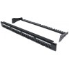 INTELLINET  I-KS PP-24 DLX - Patch Panel 24 Εισόδων Slim 1U Μαύρο Racks Patch Panels Onetrade
