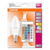 LEDVANCE OSRAM Λάμπα LED SCLB40 REM 4.9W/2700K E14 RGB Warm Λάμπες LED Διάφορες