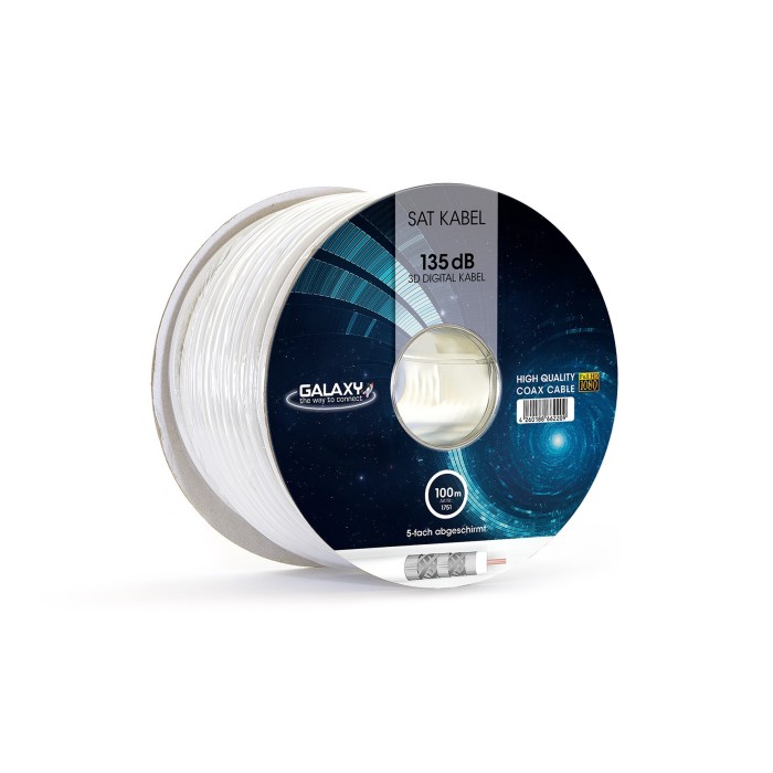 Galaxy 1751 - RG6 135dBS Άσπρο 100m Ομοαξονικό Καλώδιο Καλώδια Onetrade Galaxy 1751 - RG6 135dBS Άσπρο 100m Ομοαξονικό Καλώδιο Καλώδια Onetrade