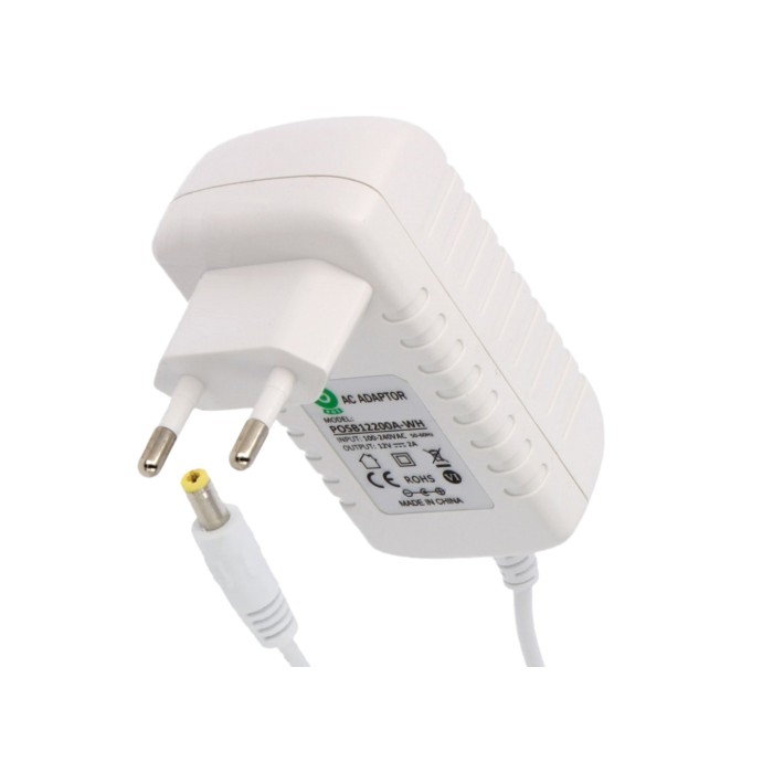 MPL Power Elektro POSB12200A-WH Universal Τροφοδοτικό 12V/2A/12W Άσπρο Τροφοδοτικά Onetrade MPL Power Elektro POSB12200A-WH Universal Τροφοδοτικό 12V/2A/12W Άσπρο Τροφοδοτικά Onetrade