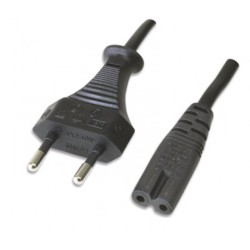 MPL Power Elektro POSAC-C7EU18BK Καλώδιο Τροφοδοσίας Ρεύματος 2x0.75mm 1.8m