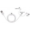 Manhattan ICOC APP-3IN1W - Charging Cable and 3-in-1 USB Data Cables Onetrade