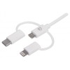 Manhattan ICOC APP-3IN1W - Charging Cable and 3-in-1 USB Data Cables Onetrade
