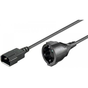 Manhattan ICOC 067-NC-15 - Power Cable VDE C14 Male/Schuko Female 1,5m Cables Onetrade