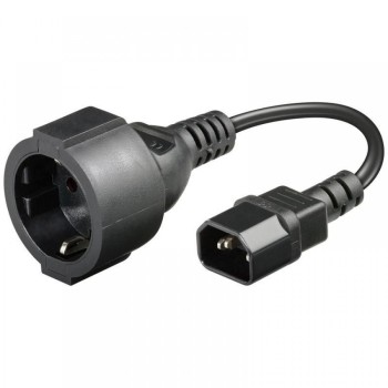 Manhattan ICOC 067-NC - Power Cable VDE C14 Male/Schuko Female 0,23m Cables Onetrade