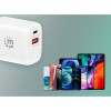 Manhattan IPW-USB-33WCWH - Μίνι Φορτιστής τοίχου 30W Λευκός Τροφοδοτικά Onetrade