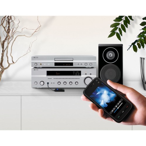 Listen to music from your smartphone or iPad via your own speakers