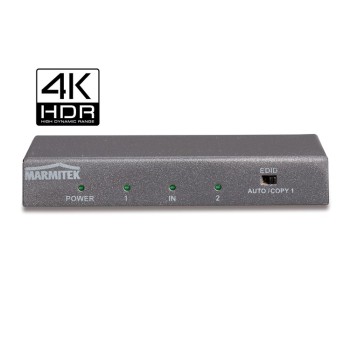 Marmitek Split 612 UHD 2.0 - HDMI splitter with 3D | 4K60 (4:4:4) | HDCP 2.2 | - 1 in / 2 out HDMI Splitters Onetrade