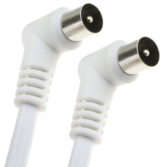 ValueLine CX 1.5MM - RF Antenna Cable, Male to Male, 1.5m, White Cables Onetrade ValueLine CX 1.5MM - RF Antenna Cable, Male to Male, 1.5m, White Cables Onetrade