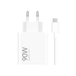 Xiaomi MDY-15EK - HyperCharge Charger with USB-A Port and USB-C Cable 90W White