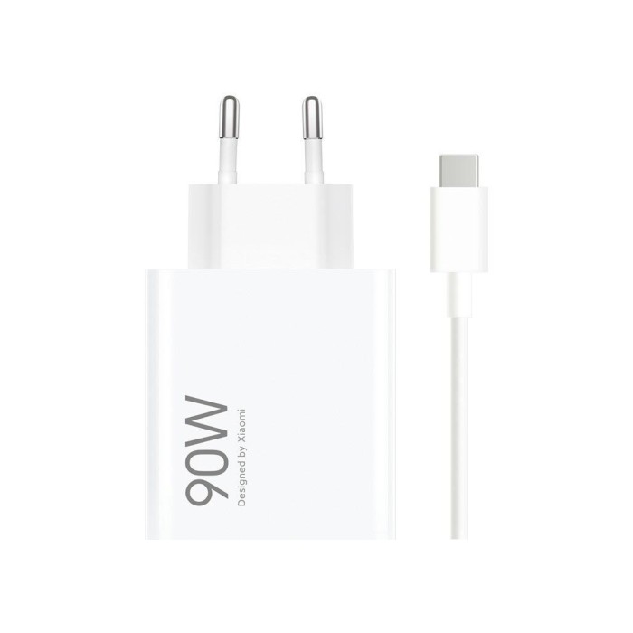 Xiaomi MDY-15EK - HyperCharge Charger with USB-A Port and USB-C Cable 90W White Power Supplies Onetrade Xiaomi MDY-15EK - HyperCharge Charger with USB-A Port and USB-C Cable 90W White Power Supplies Onetrade