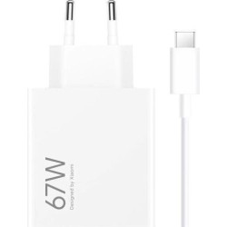 Xiaomi BHR9465EU - HyperCharge Charger with USB-A Port and USB-C Cable 67W White