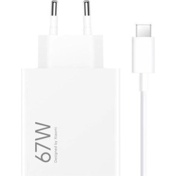 Xiaomi BHR9465EU - HyperCharge Charger with USB-A Port and USB-C Cable 67W White Power Supplies Onetrade