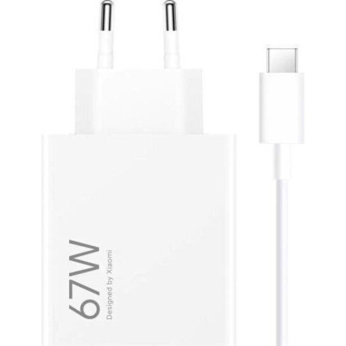 Xiaomi BHR9465EU - HyperCharge Charger with USB-A Port and USB-C Cable 67W White Power Supplies Onetrade Xiaomi BHR9465EU - HyperCharge Charger with USB-A Port and USB-C Cable 67W White Power Supplies Onetrade