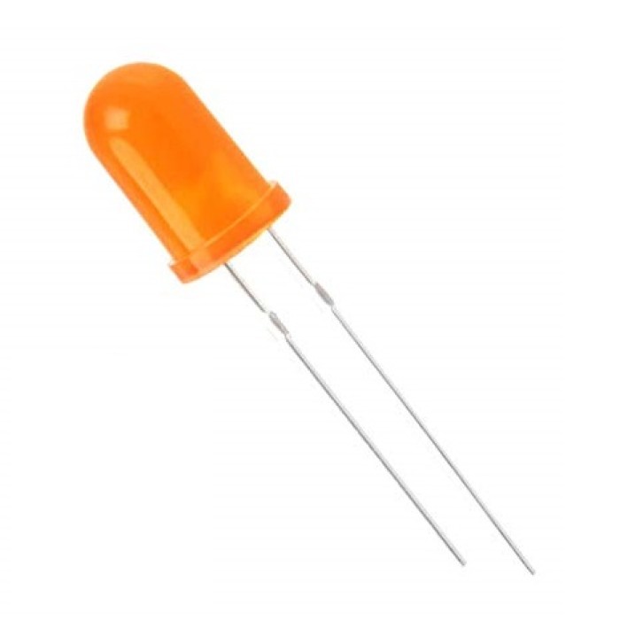 Ενδεικτική λυχνία LED Πορτοκαλί 5mm 40mcd 50° Φακοί Ενδεικτική λυχνία LED Πορτοκαλί 5mm 40mcd 50° Φακοί