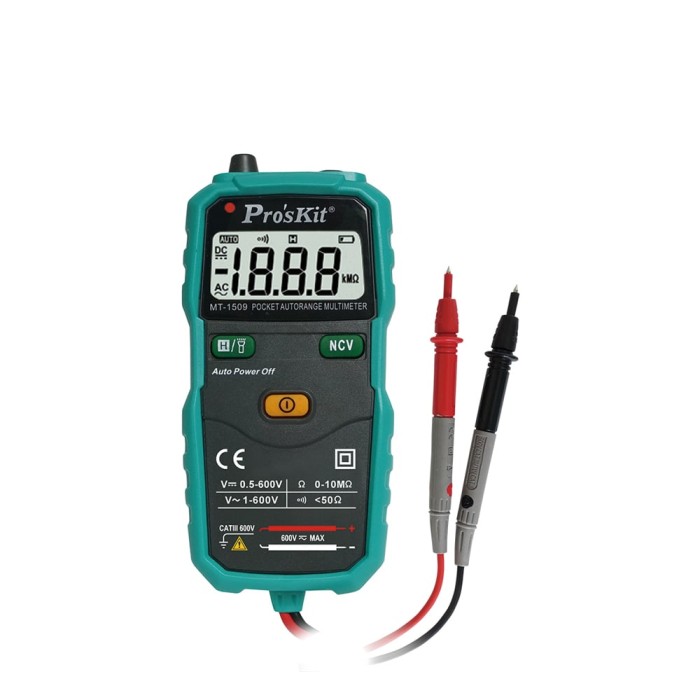 Proskit MT-1509 - Pocket Autorange Multimeter Tools Onetrade Proskit MT-1509 - Pocket Autorange Multimeter Tools Onetrade