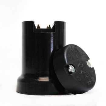 RP Ντουί Γιρλάντας Ε27 Μαύρο + Ελαστική Ροδέλα Εξωτερικών Εγκαταστάσεων Onetrade