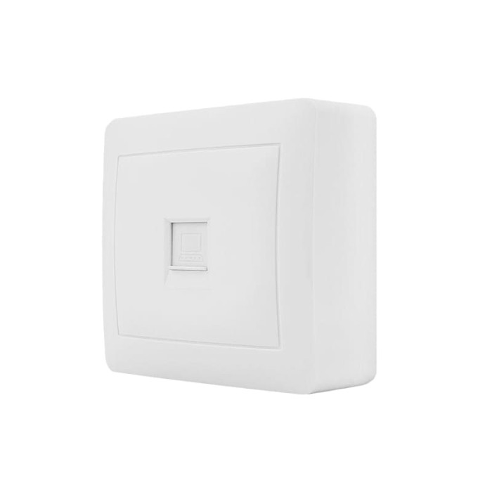 Stinel-Karin RJ45 Data Socket Single Wall Mount IP20-Cat6 White Cable Switches Onetrade Stinel-Karin RJ45 Data Socket Single Wall Mount IP20-Cat6 White Cable Switches Onetrade