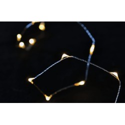 RP 120 Θερμό Λευκό Micro LED Λαμπάκια μπαταρίας με πρόγραμμα, Remote Control & Χρονοδιακόπτη