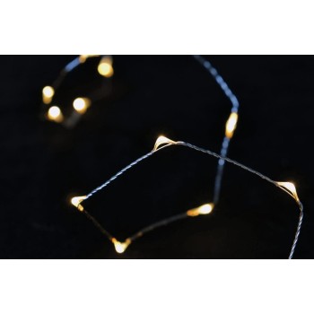 RP 120 Θερμό Λευκό Micro LED Λαμπάκια μπαταρίας με πρόγραμμα, Remote Control & Χρονοδιακόπτη