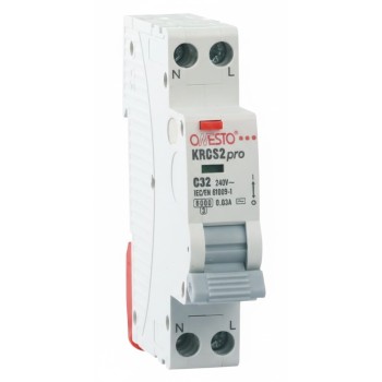 RP-Onesto - RCBO KRCS2pro 1P+N C20A 6kA Τύπου A 30mA με Ρελέ Διαρροής