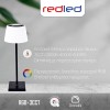 RP- Επιτραπέζιο Επαναφορτιζόμενο Πορτατίφ Μαύρο-Λευκό 3.600mAh/4W/RGB+3CCT/Dimmable  Φωτιστικά Γραφείου