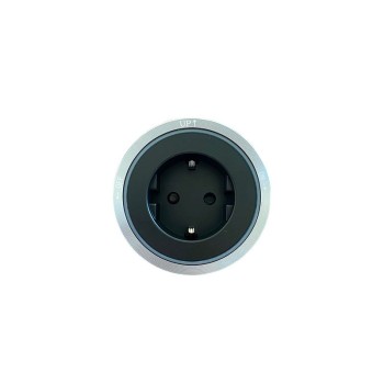Εξάρτημα Σούκο για Track Socket με μπλε φωτισμό LED Ασημί ΠΟΛΥΠΡΙΖΑ ΜΕ ΚΑΛΩΔΙΟ Onetrade