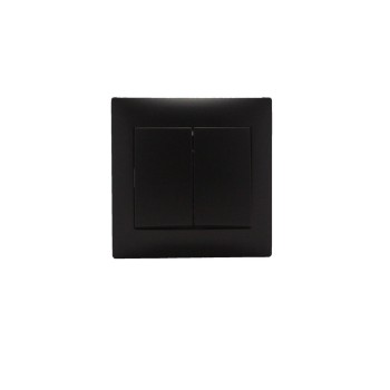 Stinel-Domus Recessed Electrical Wall Two-Way Switch Aller Retour Black K/R-A/R Cable Switches Onetrade