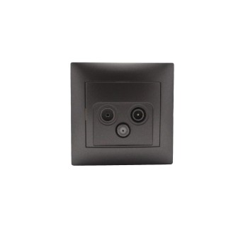 Πρίζα Τερματική SAT, TV και Radio Stinel, Ανθρακί Πρίζες Onetrade