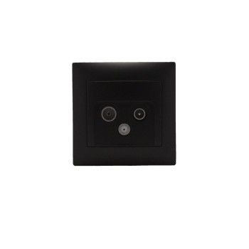 Πρίζα Τερματική SAT, TV και Radio Stinel, Μαύρη Πρίζες Onetrade