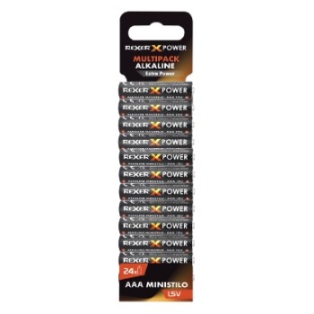 Rexer RXBA2-AAA24P - 1.5V AAA Αλκαλικές Μπαταρίες LR03 24τεμ Μπαταρίες Onetrade
