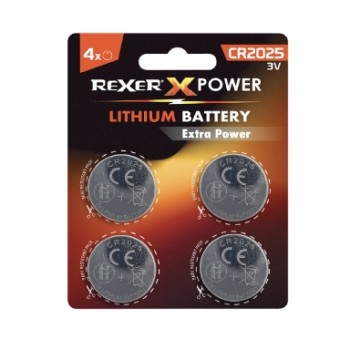 Rexer RXBA2-20254P - Μπαταρίες CR2025 Λιθίου 3V 4 τεμ Μπαταρίες  Onetrade