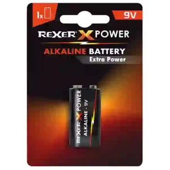 Rexer RXBA2-9V01P - Αλκαλική μπαταρία 9V υψηλής ισχύος 6LF22 Onetrade