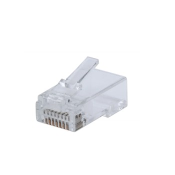 Intellinet IWP-CAT6U - Φις δικτύου RJ45 UTP Pass Through Για CAT6 Καλώδιο Πακέτο 50 τμχ Βύσματα Onetrade