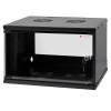 Techly I-CASE EL-1009B45 - Assembled Wall Rack 19" 9U 450mm Depth Black Cabinets and accessories Onetrade