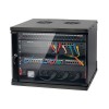 Techly I-CASE EL-1009B32 - Assembled Wall Rack 19" 9U 320mm Depth Black Cabinets and accessories Onetrade