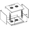 Techly I-CASE EL-1009B32 - Assembled Wall Rack 19" 9U 320mm Depth Black Cabinets and accessories Onetrade